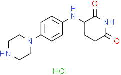 3-((4-(Piperazin-1-yl)phenyl)amino)piperidine-2,6-dione hydrochloride 2259851-45-9